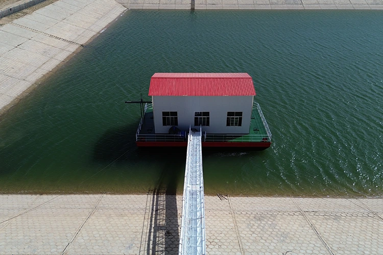 Estación de bombeo de toma de agua del lago